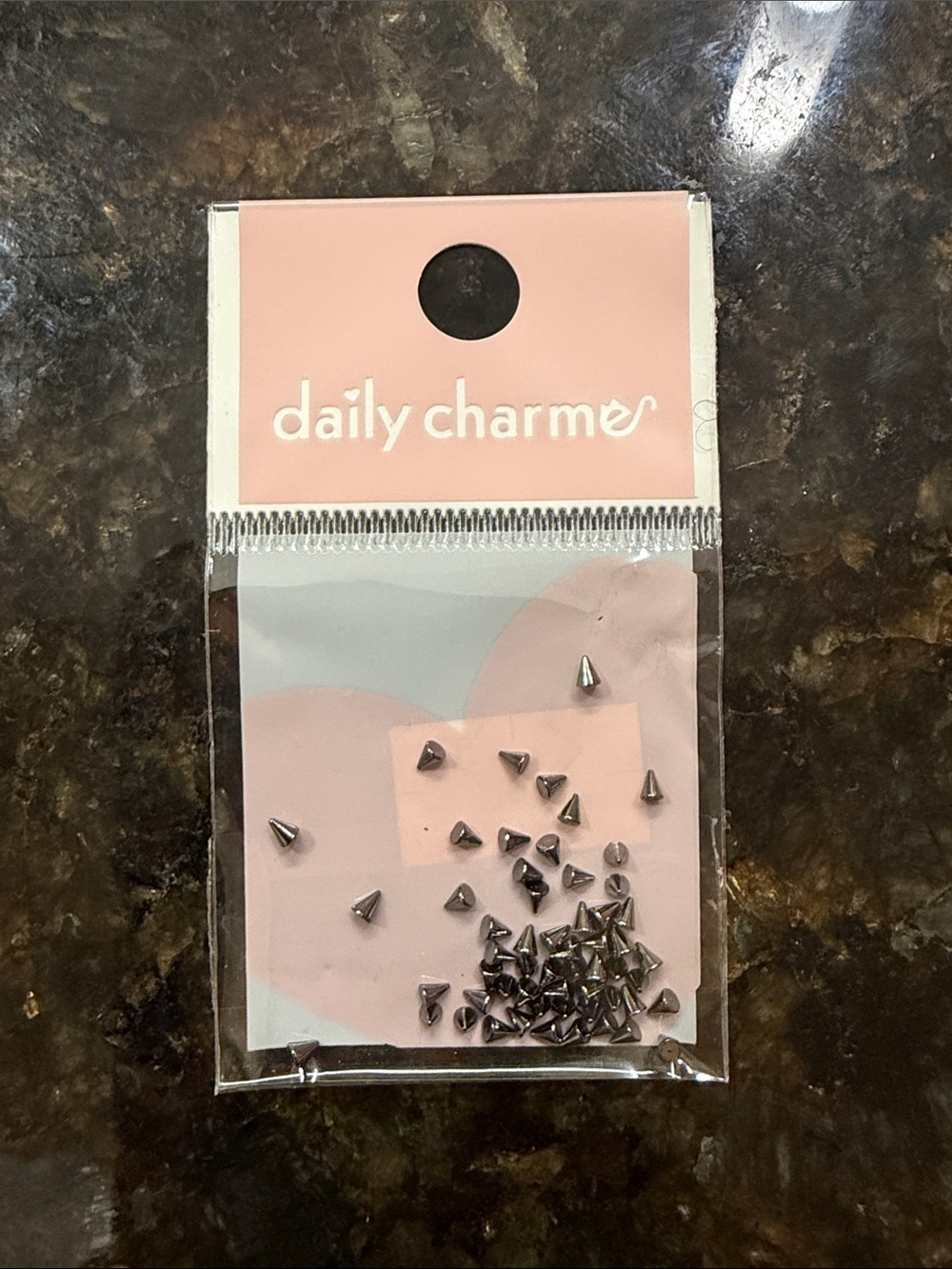 Silver Nail Studs - Spike Accent Pack